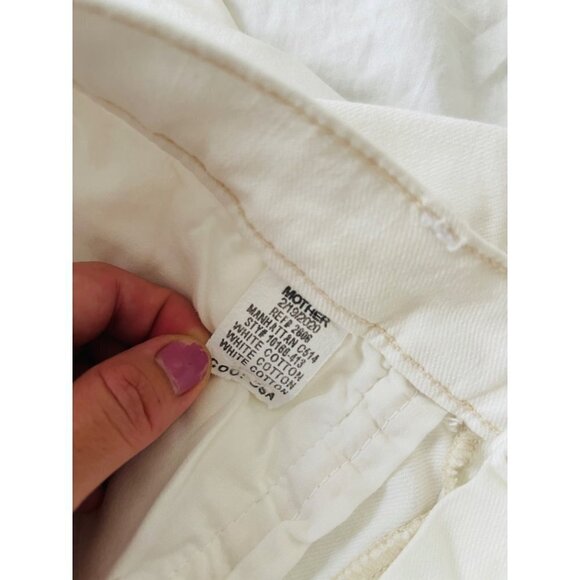 MOTHER Manhattan Rare High waisted Jeans With Laced Ankle Detail - Picture 9 of 11